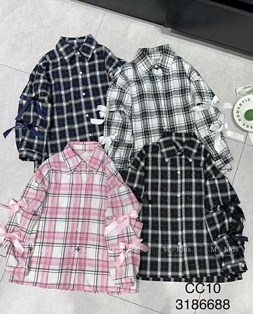 Рубашка Meloria CC10 white-grey - делук