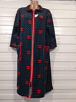 Халат Akvarel A171 black-red - делук