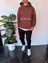 Худи Three Black 2327 brown - делук