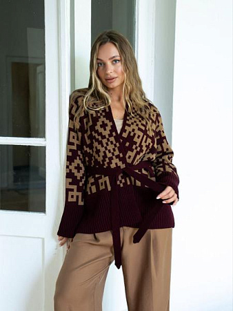 Кардиган Liza Brend 1111 wine - делук