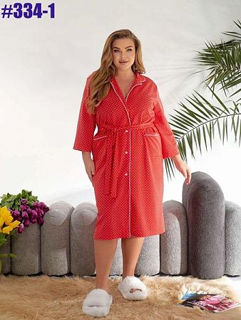 Халат Bat 334-1 red - делук