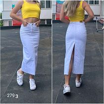 Юбка Jeans Style 2793 white - делук