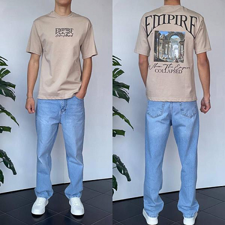 Футболка I8Denim 90586 beige - делук