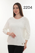 Свитер Julia 2204 white - делук