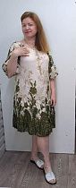 Платье Romeo Life RL493 khaki - делук
