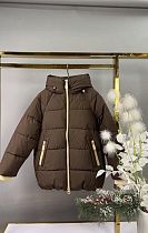Куртка Delfinka YS92 brown - делук