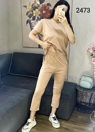 Костюм Спорт Fsn 2473 beige - делук