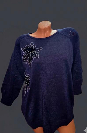 Свитер Julia JL1022 navy - делук