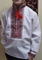 Вышиванка Nik 56332 white - делук