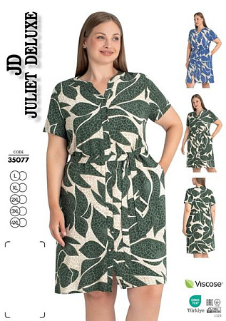 Платье Cotpark 35077 green - делук