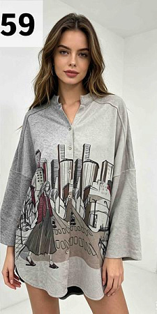 Футболка Gertie 6959-1 grey - делук