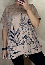 Футболка Levisha 26012 beige - делук