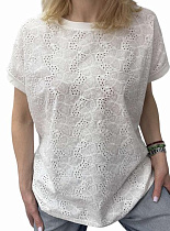 Футболка Levisha 25047 white - делук