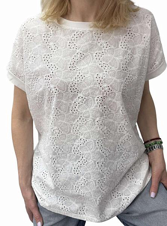 Футболка Levisha 25047 white - делук