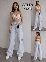 Джинсы Jeans Club 1413 l.blue - делук