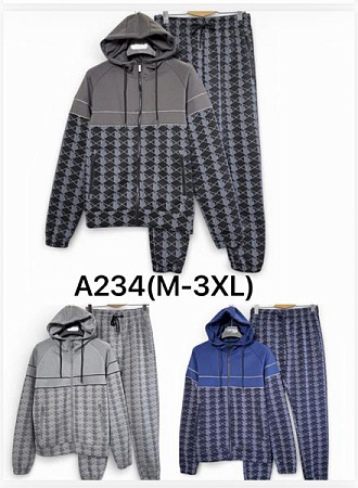 Костюм Спорт Liopt A234 black - делук