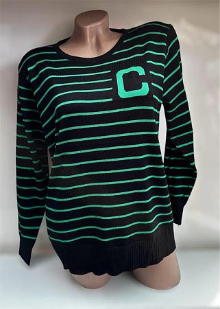 Свитер Ekvato 24032 black-green - делук