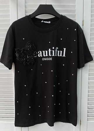 Футболка Karon 7030 black - делук