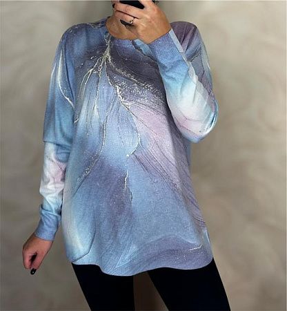 Свитер Levisha 25209 blue - делук