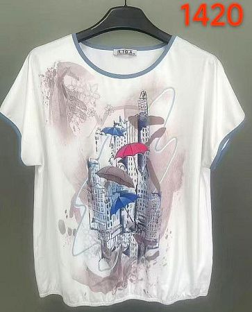 Футболка Lida 1420 white - делук