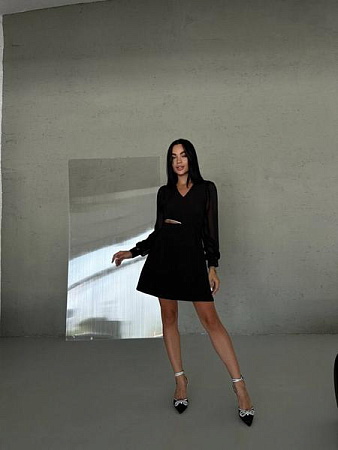 Платье Adam&Eva 226 black - делук