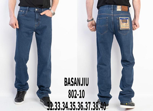 Джинсы Basanjiu 802-10 blue - делук