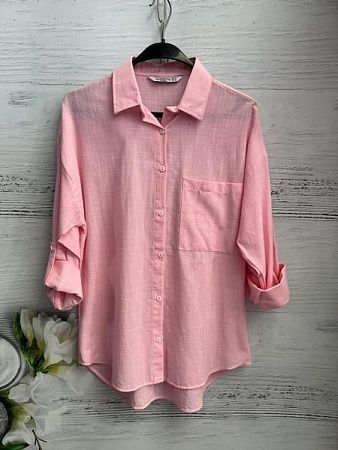 Рубашка New Season 8618 pink - делук