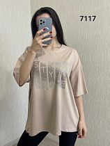 Футболка Fsn 7117 beige - делук