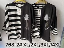 Блузка Vanda 768-2 black-white - делук