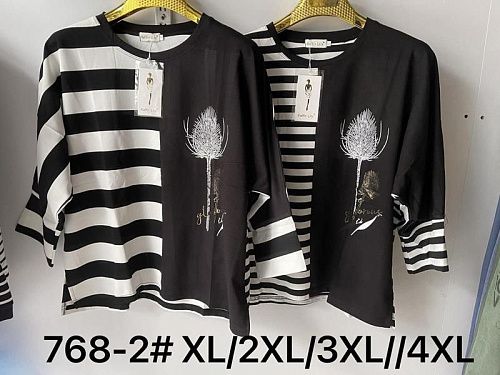 Блузка Vanda 768-2 black-white - делук