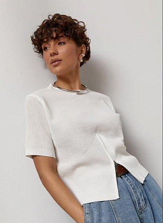 Футболка Lora LR1310 white - делук