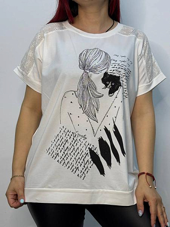 Футболка Kosta 7507 white - делук