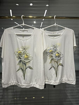 Футболка Dgmd E26136 white-khaki - делук