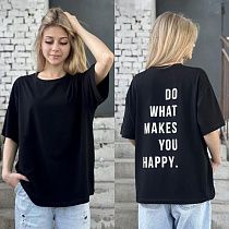 Футболка Karolina KR283 black - делук