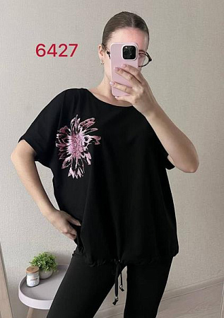 Футболка Fsn 6427 black - делук