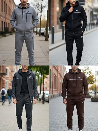 Костюм Спорт Shon S2738 d.grey - делук