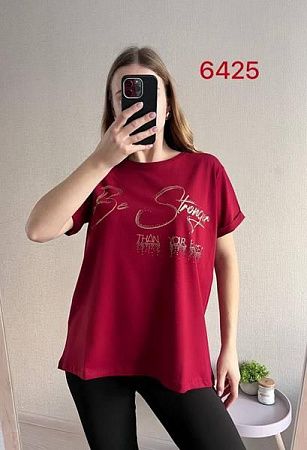 Футболка Fsn 6425 wine - делук