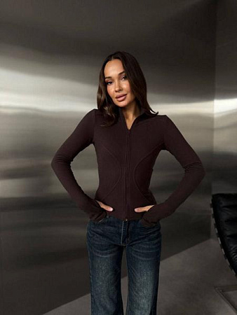 Кофта Arina 1670 d.brown - делук