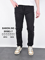 Джинсы God Baron BR981-7 black - делук