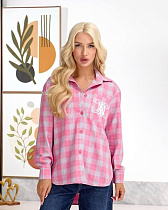 Рубашка Lelis 1142-1 pink - делук