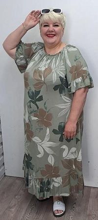 Платье Romeo Life RL547 khaki - делук