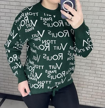 Свитер Levisha 25401 green - делук