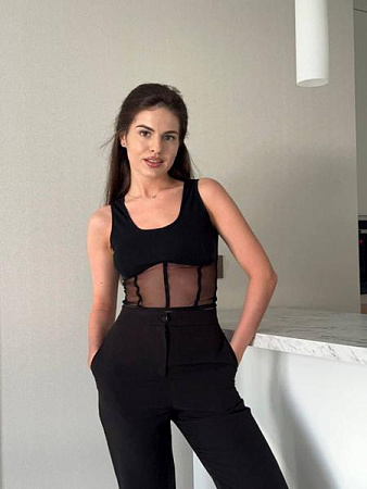 Майка Arina 1438 black - делук