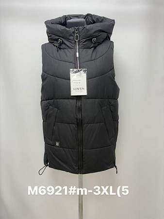 Жилетка Jacket M6921 black - делук