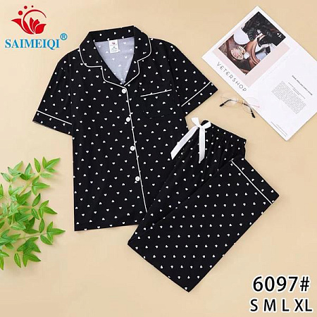 Пижама Estima 6097 black - делук