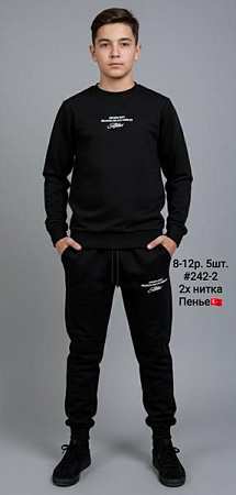 Костюм Спорт Amz 242-2 black - делук