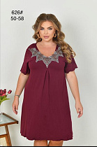 Ночнушка Brilliant B626 wine - делук