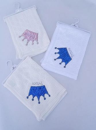 Плед Meloria 369-1 white-blue - делук