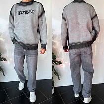 Свитер Three Black 2380 grey Свитер Three Black 2380 grey - делук
