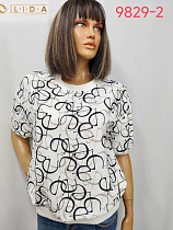 Футболка Lida 9829-2 white - делук
